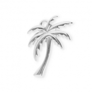 Bedels van Stainless steel Roestvrij staal (RVS) palmtree Silver
