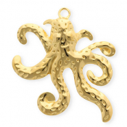 Bedels van Stainless steel Roestvrij staal (RVS) octopus Gold