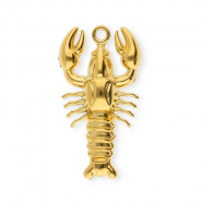 Bedels van Stainless steel Roestvrij staal (RVS) lobster Gold