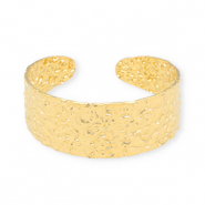 Armbanden van Stainless steel Roestvrij staal (RVS) bangle Gold
