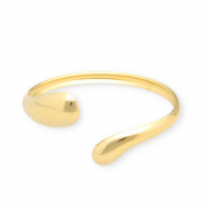 Armbanden van Stainless steel Roestvrij staal (RVS) bangle Gold