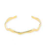 Armbanden van Stainless steel Roestvrij staal (RVS) bangle Gold