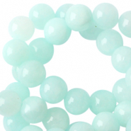 6 mm kralen natuursteen Light turquoise blue