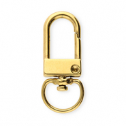 Benodigdheden van Stainless steel Roestvrij staal (RVS) sleutelhanger 32mm Gold
