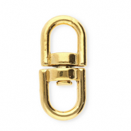 Benodigdheden van Stainless steel Roestvrij staal (RVS) sleutelhanger oval Gold