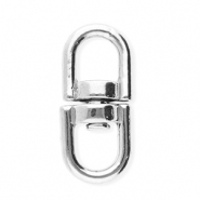 Benodigdheden van Stainless steel Roestvrij staal (RVS) sleutelhanger oval Silver
