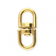 Benodigdheden van Stainless steel Roestvrij staal (RVS) sleutelhanger oval Gold