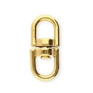 Benodigdheden van Stainless steel Roestvrij staal (RVS) sleutelhanger oval Gold