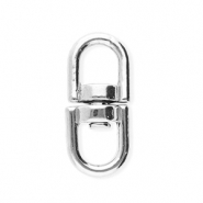 Benodigdheden van Stainless steel Roestvrij staal (RVS) sleutelhanger oval Silver