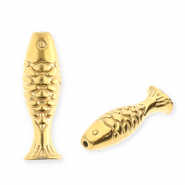 Kralen van stainless steel Roestvrij staal (RVS) fish Gold