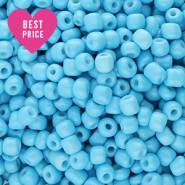 Rocailles 6/0 (4mm) Light blue