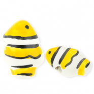 Keramiek kraal clownfish Yellow-white-black