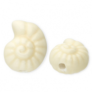 Keramiek kraal shell White
