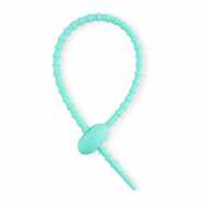 Gekleurde onderdelen tie wrap van siliconen Turquoise