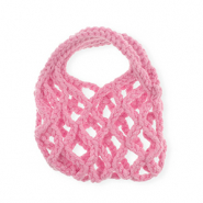 Gehaakte tasjes handgemaakt Pink
