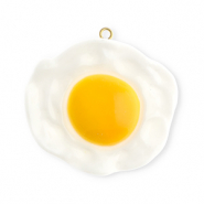 Statement hangers fried egg White-yellow