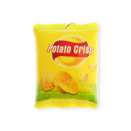 Statement hangers bag of crisps Yellow-red-green