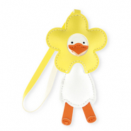 Statement hangers goose with flower Yellow-white-orange