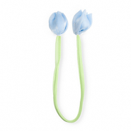 Statement hangers tulip shiny Light green-light blue