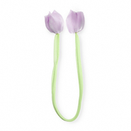 Statement hangers tulip shiny Light green-lilac