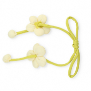 Statement hangers flower Light yellow-lime green