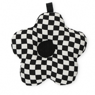 Statement hangers flower with cubes Black-white