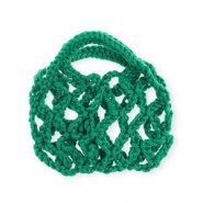Gehaakte tasjes handgemaakt Dark green