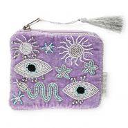 BY31&reg; Etui mystic Purple-white-turquoise blue-silver