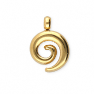 BY31® Bedels van Stainless steel Roestvrij staal (RVS) spiral Gold
