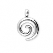 BY31® Bedels van Stainless steel Roestvrij staal (RVS) spiral Silver