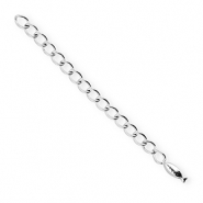 BY31® Benodigdheden van Stainless steel Roestvrij staal (RVS) verlengketting set fish Silver