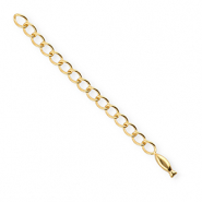 BY31® Benodigdheden van Stainless steel Roestvrij staal (RVS) verlengketting set fish Gold