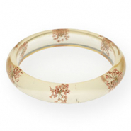 Hippe armbanden met gedroogde bloemetjes Light pink