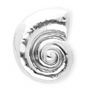 Statement broches van Stainless steel Roestvrij staal (RVS) snail Silver