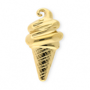 Statement broches van Stainless steel Roestvrij staal (RVS) ice lolly Gold