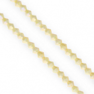 Top bicone facet kralen 4mm Light yellow-AB coating