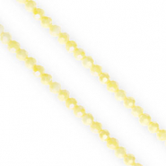 Facet kralen top quality round 4mm Yellow-AB coating