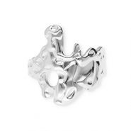 Ringen van Stainless steel Roestvrij staal (RVS) Silver