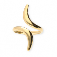 Ringen van Stainless steel Roestvrij staal (RVS) Gold