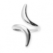 Ringen van Stainless steel Roestvrij staal (RVS) Silver