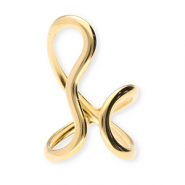 Ringen van Stainless steel Roestvrij staal (RVS) Gold