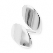 Ringen van Stainless steel Roestvrij staal (RVS) Silver