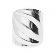 Ringen van Stainless steel Roestvrij staal (RVS) Silver