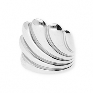 Ringen van Stainless steel Roestvrij staal (RVS) Silver