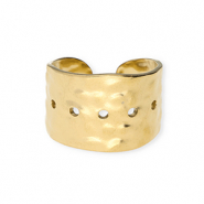 Ringen van Stainless steel Roestvrij staal (RVS) Gold