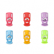Gekleurde onderdelen koordstopper rectangle Multicolour
