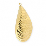 Bedels van Stainless steel Roestvrij staal (RVS) mussel Gold