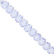 Facet kralen top quality disc 8x6mm Blue