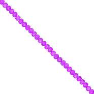 Facet kralen top quality disc 3x2mm Grape purple