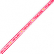 BY31® Tekstlint "Wild one" Pink-red-yellow